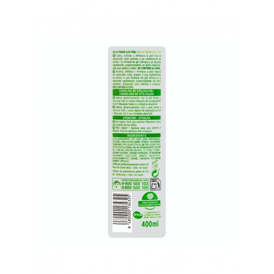 Želeja After Sun Aloe Vera, 400ml