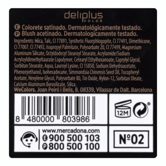 Dabīgs vaigu sārtums Blush Satin