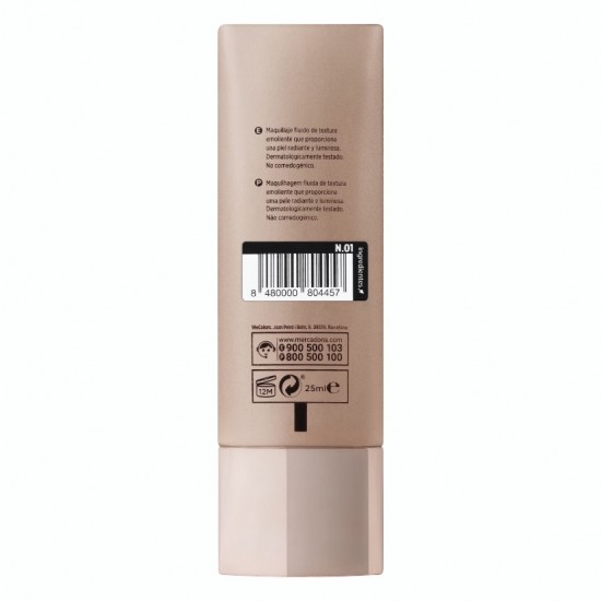 Mirdzoša grima bāze Luminoso 01 light beige