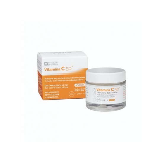 Mitrinošs sejas krēms ar C vitamīnu SPF 50+