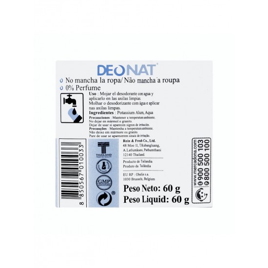 Sausais kristālu dezodorants DEONAT