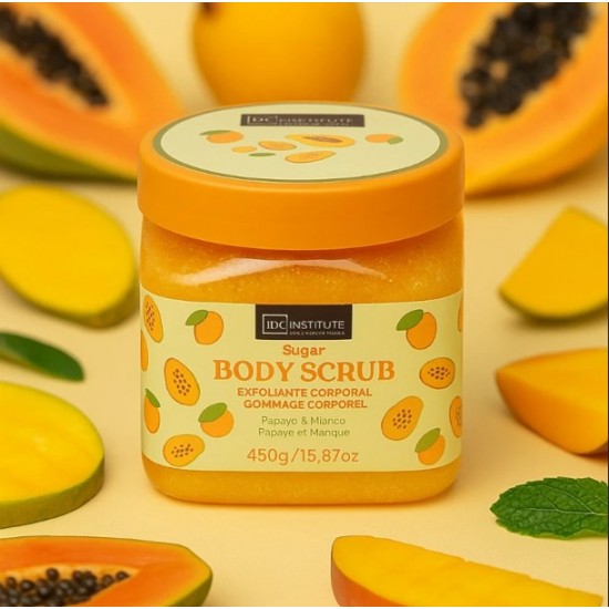 Cukura skrubis ķermenim ar papaju un mango 