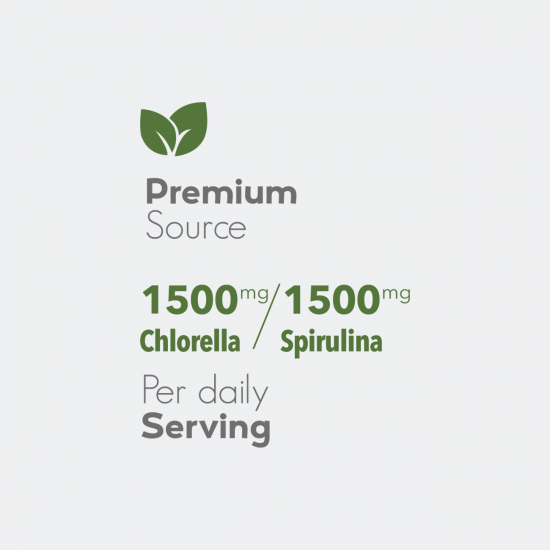 Prozis Chlorella + Spirulina, 90 kapsulas