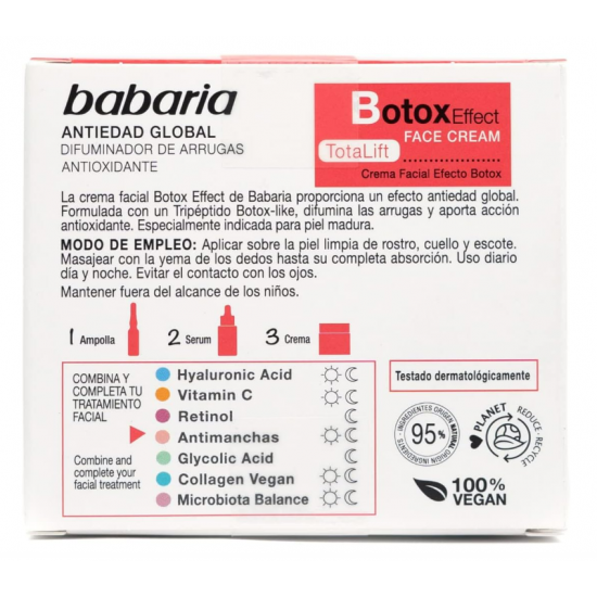 Babaria Botox Effect sejas krēms