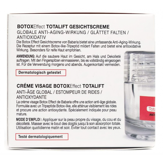 Babaria Botox Effect sejas krēms